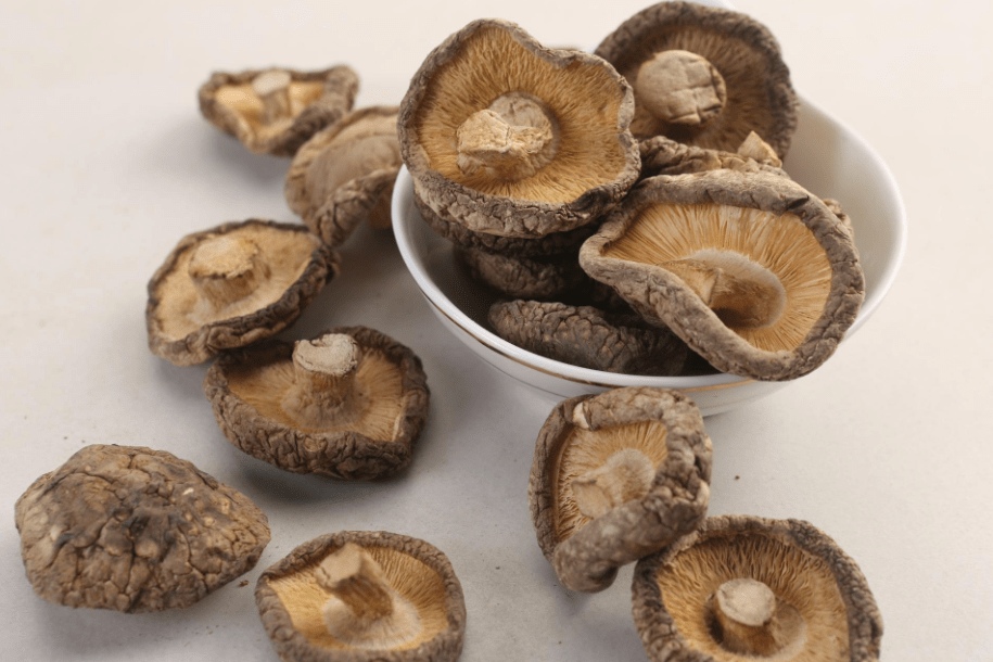 曬幹的香菇（gū）與使用熱泵烘幹的香菇的差別